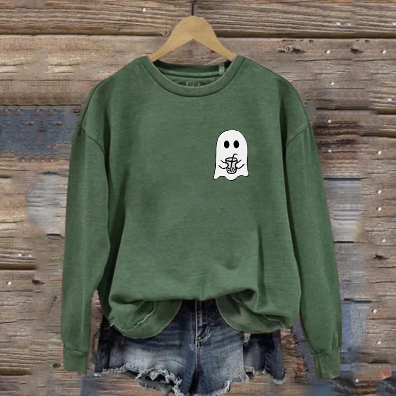 Cute Spooky Coffee Sweatshirt