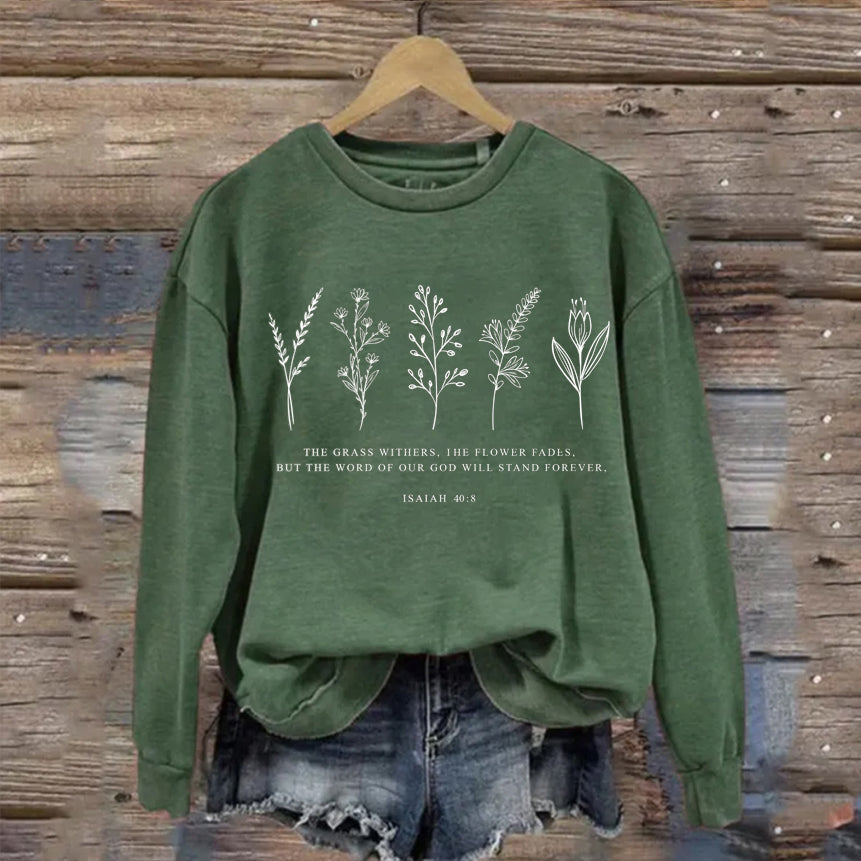 Wild Flowers Bible Verse Sweatshirt