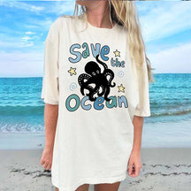 Save the Ocean Summer T-T-Shirt