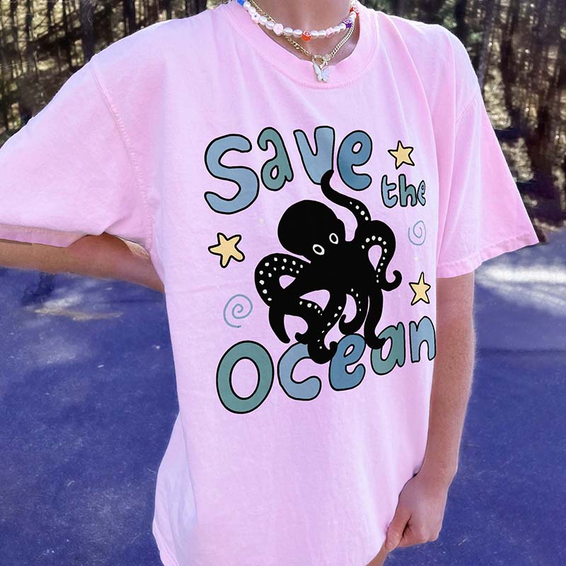 Save the Ocean Summer T-T-Shirt