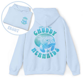 Protect The Chubby Mermaid  Manatee Gift Ocean Animal Hoodie