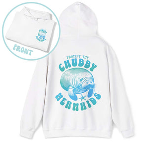 Protect The Chubby Mermaid  Manatee Gift Ocean Animal Hoodie