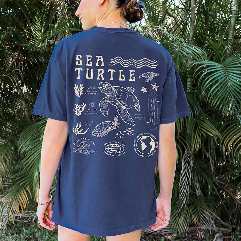 Turtle Sea Respect The Locals Ocean T-Shirt