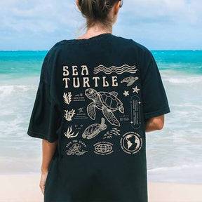 Turtle Sea Respect The Locals Ocean T-Shirt