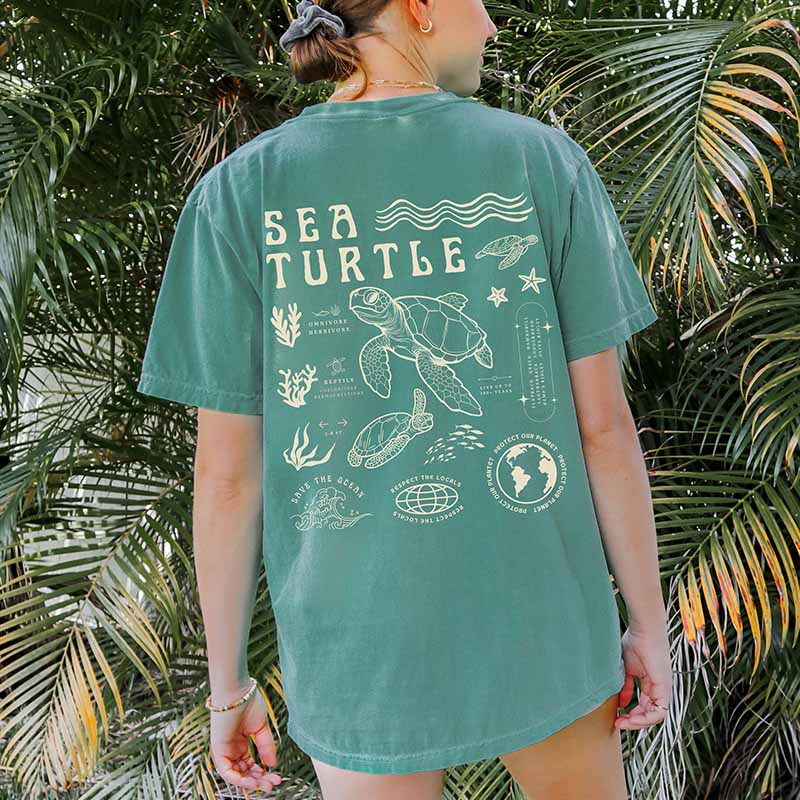 Turtle Sea Respect The Locals Ocean T-Shirt