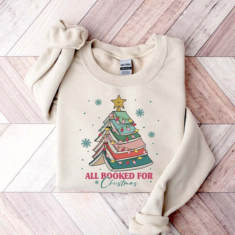 All Booked For Christmas Sweatshirt