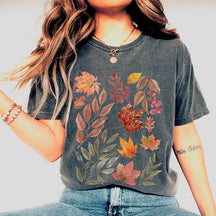 Autumn Leaves Minimalist Nature T-Shirt