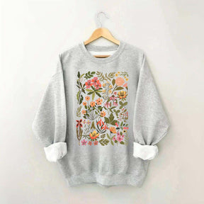 Wildflowers Vintage Botanical Sweatshirt