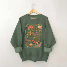 Wildflowers Vintage Botanical Sweatshirt