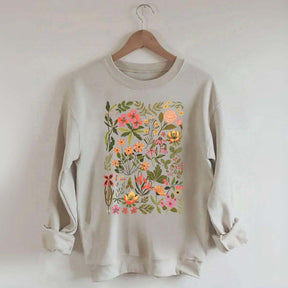 Wildflowers Vintage Botanical Sweatshirt