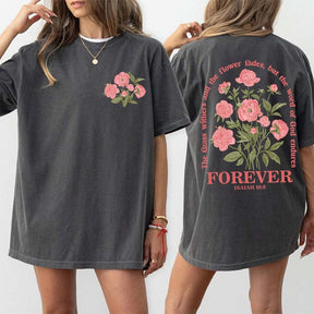 Women Bible Verse Vintage Floral  T-Shirt