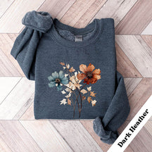 Pastel Botanical Floral Wildflowers Sweatshirt