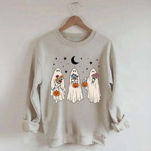 Vintage Retro Floral Ghost Sweatshirt