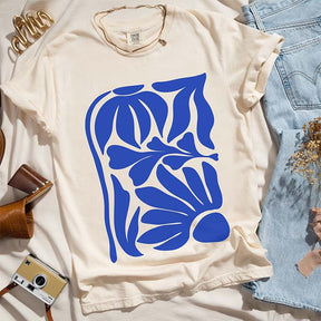 Wildflowers Matisse Art Minimalist Floral T-Shirt