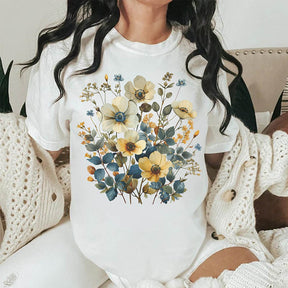 Wildflowers Vintage Pressed Garden T-Shirt