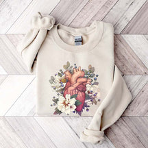 Floral Heart Anatomy Sweatshirt