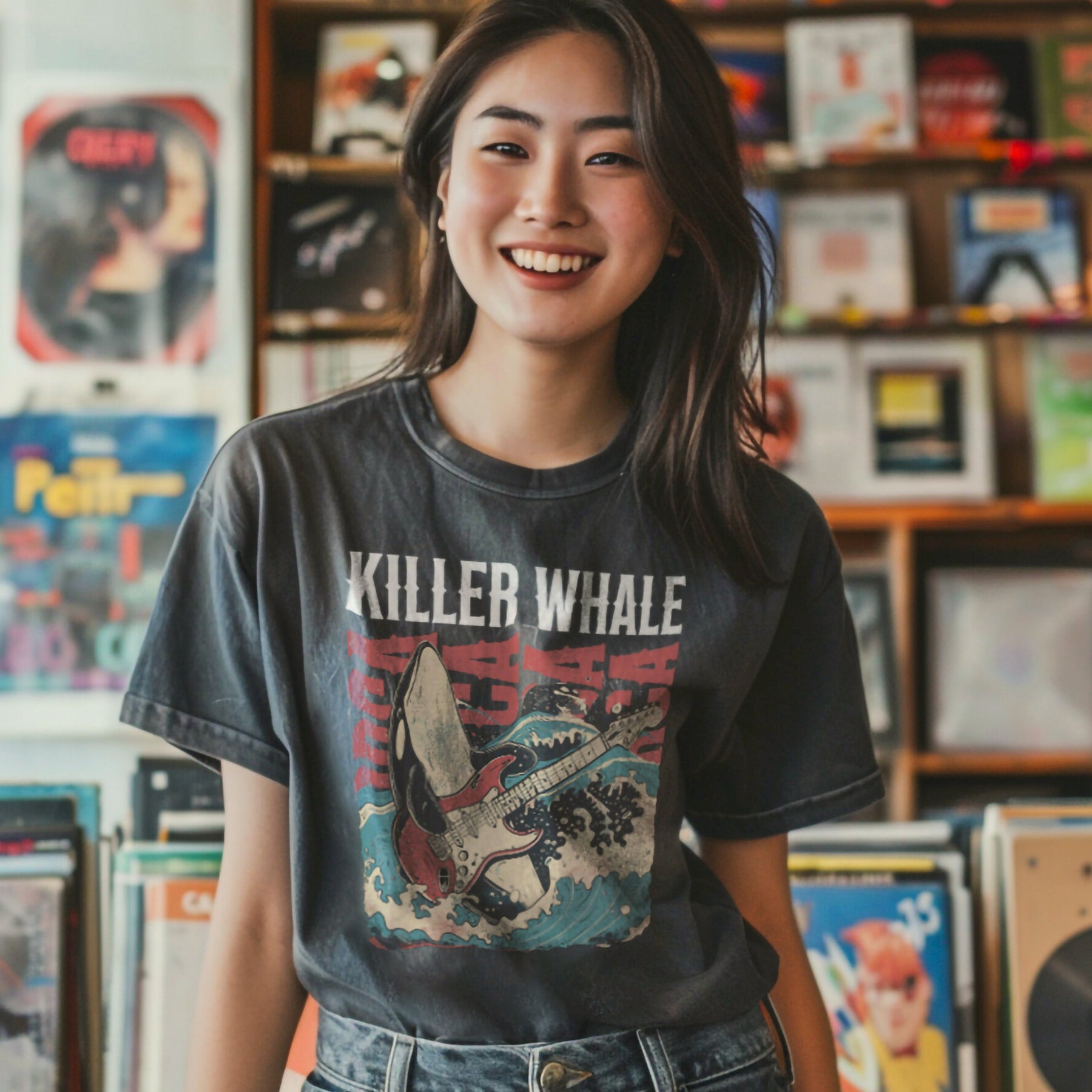 Band Shirt Orca Killer Whale Vintage Tee