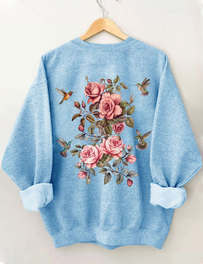 Wildflower And Bird Sweatshirt