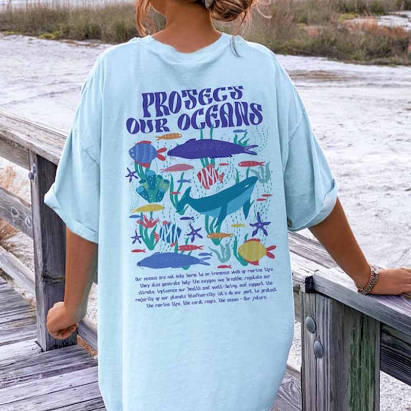 Protects Our Oceans  Fashion T-Shirt