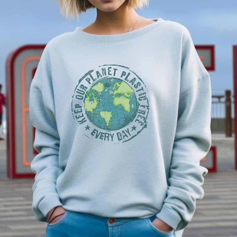 Earth Day  Ocean Inspired Style Sweatshirt