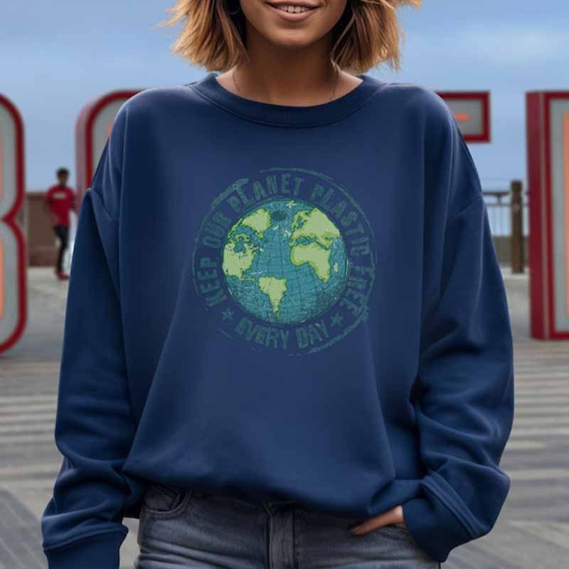 Earth Day  Ocean Inspired Style Sweatshirt