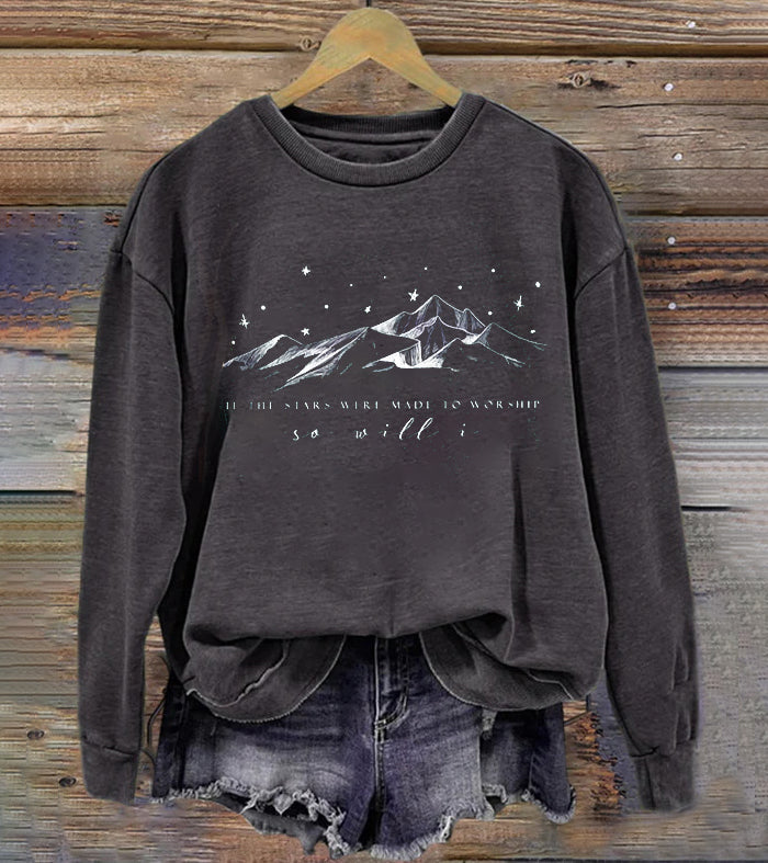 Vintage If The Stars Were Made To Worship Sweatshirt