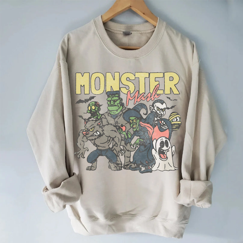 Retro Halloween Monster Mash Sweatshirt