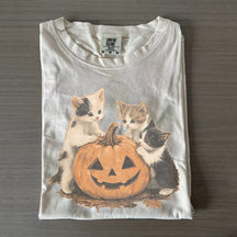 Vintage 90s Cat Halloween T-shirt