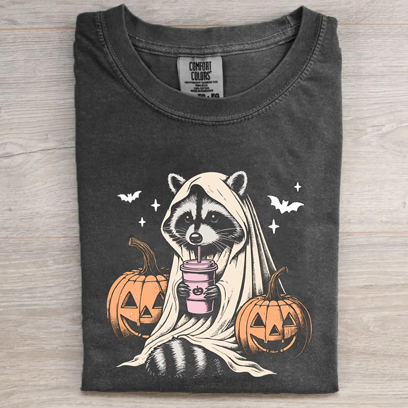 Cute Raccoon Ghost T-shirt