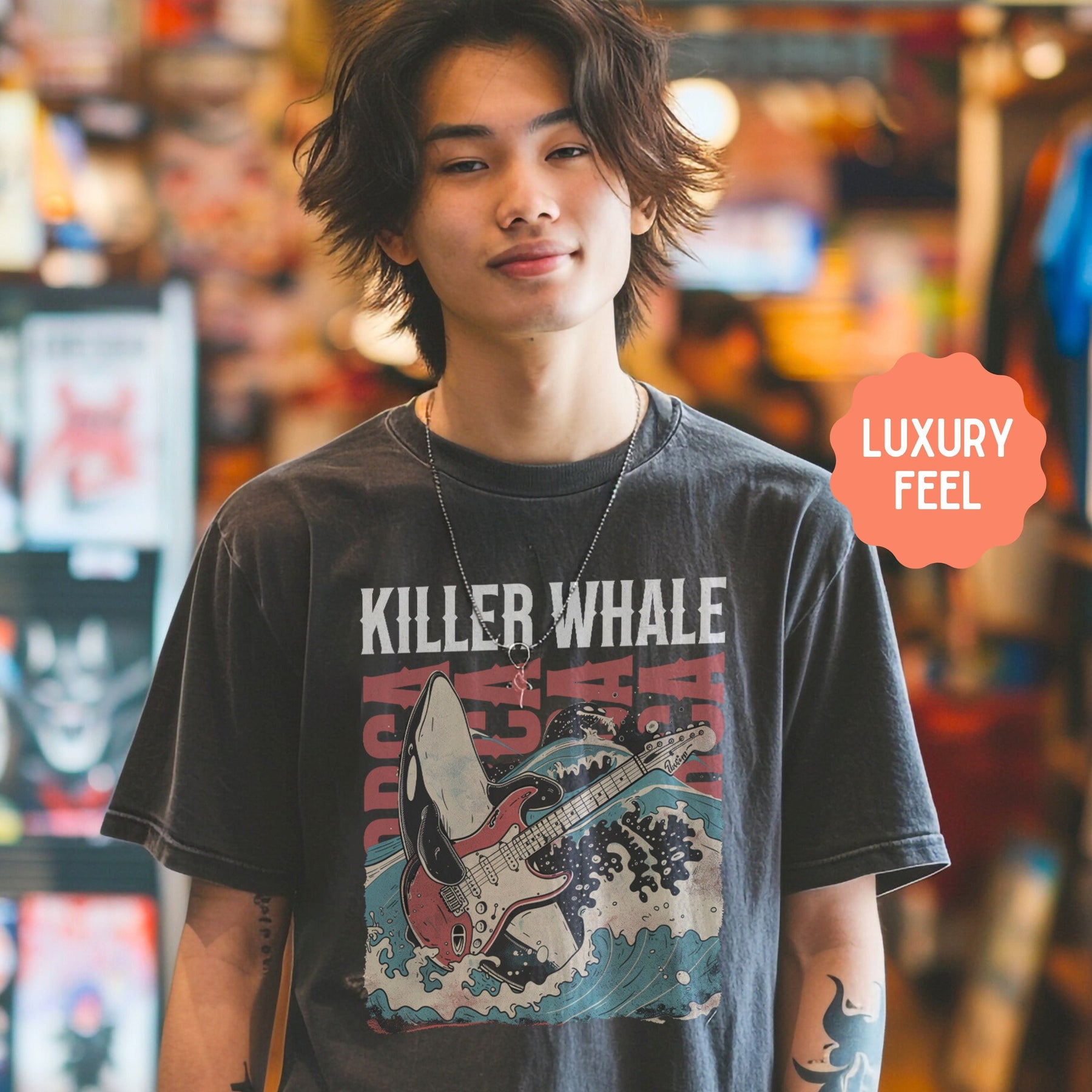 Band Shirt Orca Killer Whale Vintage Tee