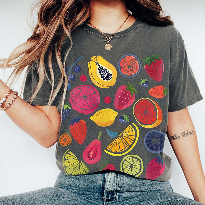 Cute Vintage Fruit Lemon Citrus T-Shirt