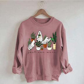 Ghost Just One More Plant Lady Sweatshirt