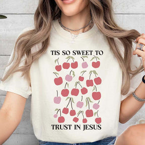 Tis so sweet to trust in Jesus Cherry T-Shirt