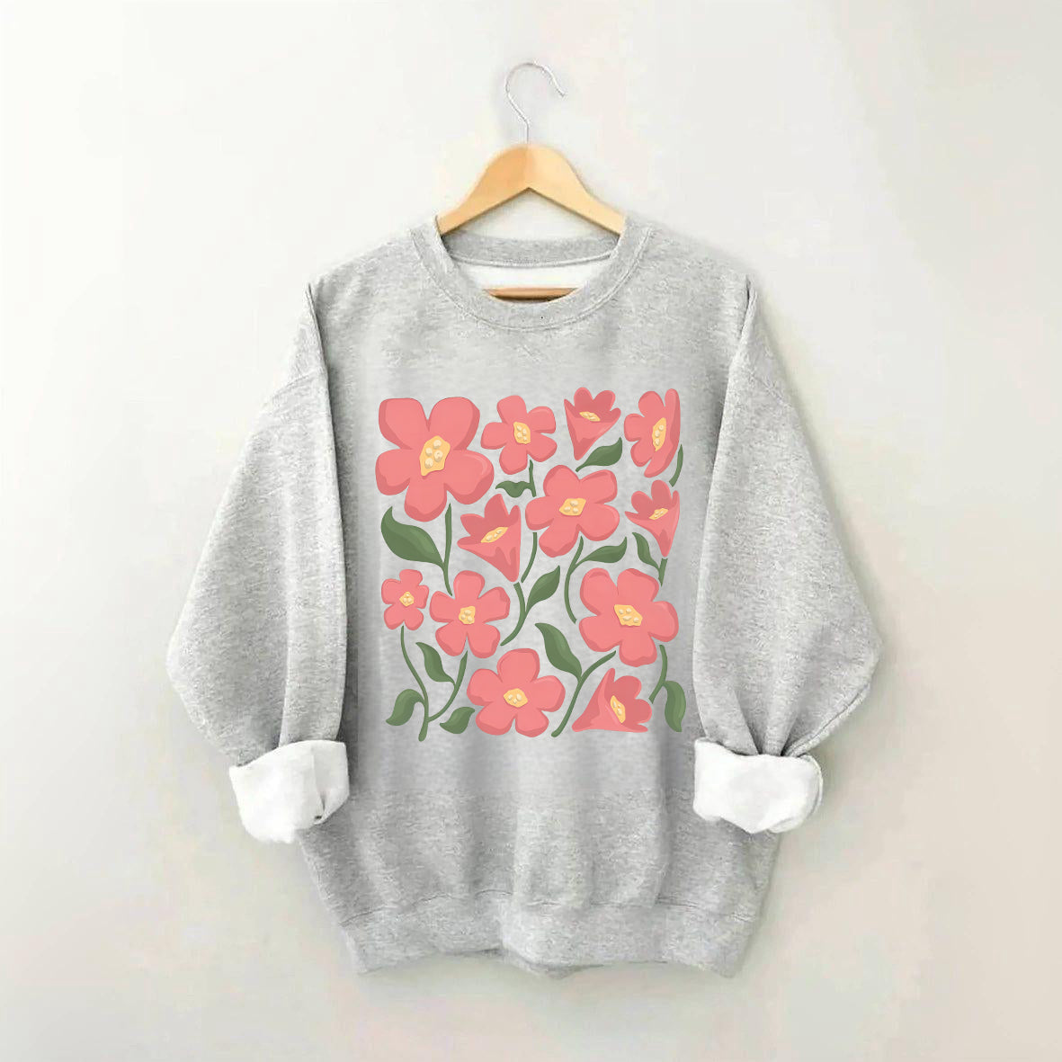 Pink Flower Market Honolulu Sweatshirt