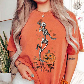 Its The Most Wondrful Time Skeleton T-Shirt