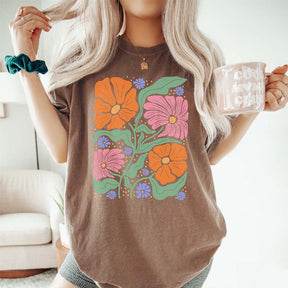 Flower Market Trendy Graphic T-Shirt