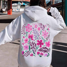 Cute Pink Flower Hoodie