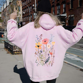 Wildflower Pastel color Flower Lover Hoodie