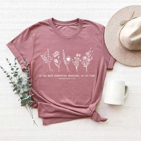 Wild Flowers Scripture Floral T-Shirt