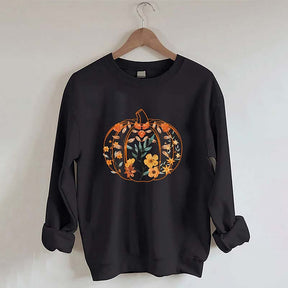 Fall Floral Pumpkin Sweatshirt