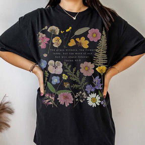 Wildflower Graphic Faith Based Botanical T-Shirt