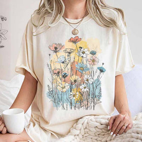 Comfort Colors Wildflowers Boho Gardener T-Shirt