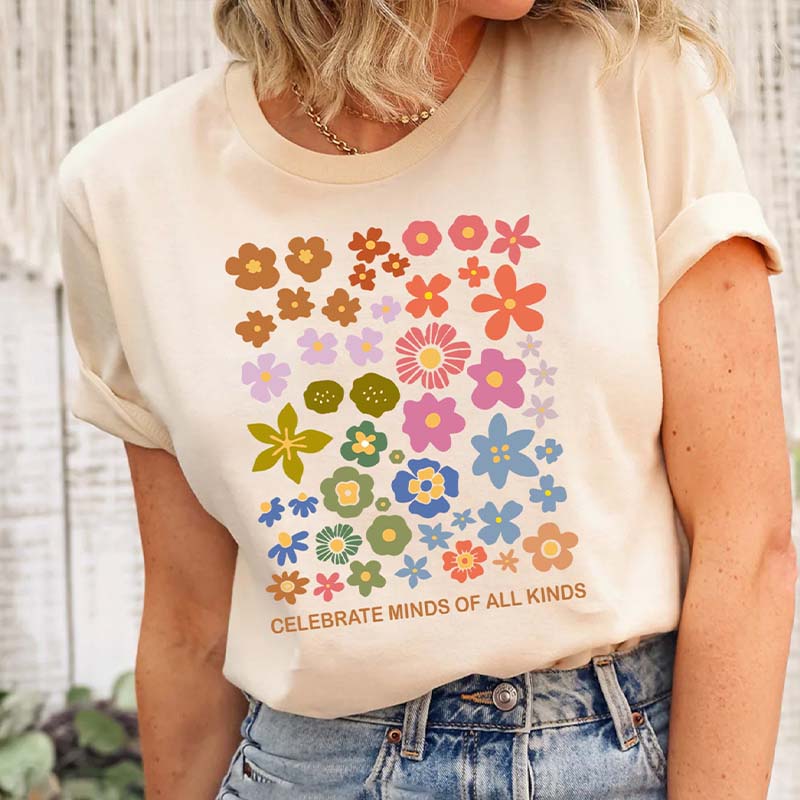 Autism Awareness Special Flowers T-Shirt