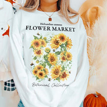 Vintage Sunflower Helianthus annuus Sweatshirt