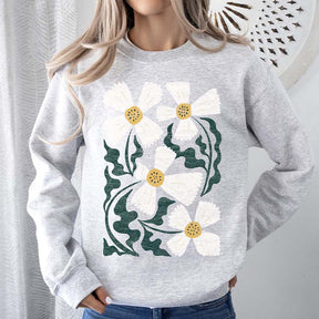 Boho Art Nouveau Flowers Sweatshirt