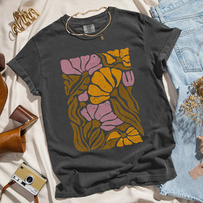 Retro Floral Aesthetic T-Shirt