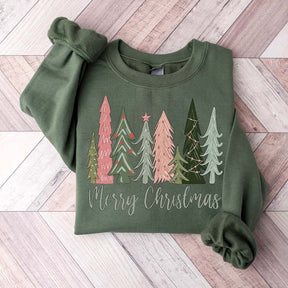 Merry Christmas Tree Sweatshirt