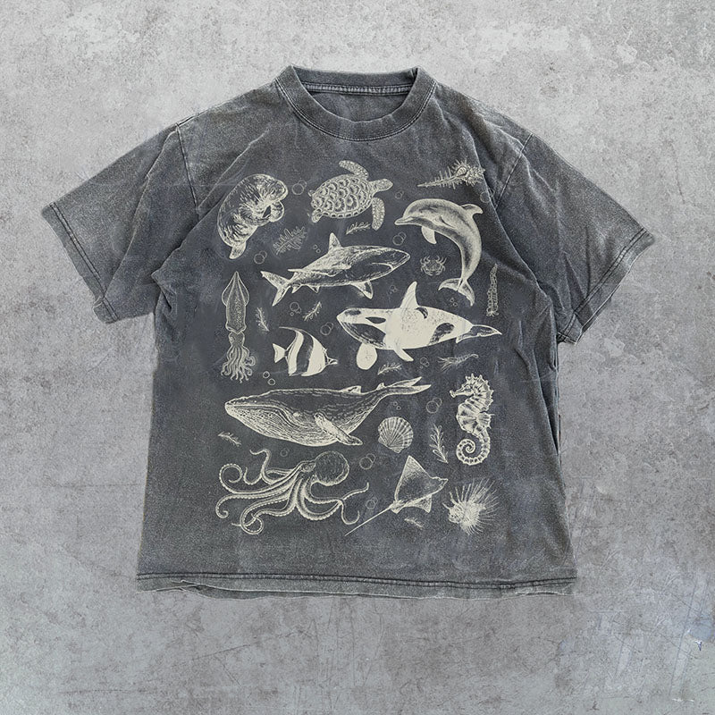 Vintage Sea Animal Retro Ocean T-Shirt