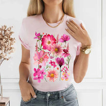 Pressed Flowers Tshirt Boho Wildflowers Cottagecore Shirt