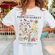 Flower Market Granola Girl Camping T-Shirt